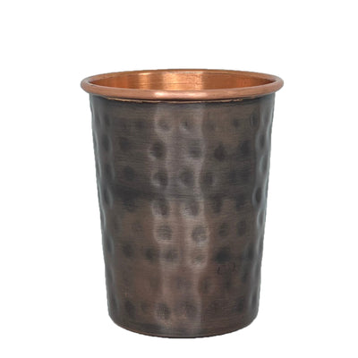 Copper | Antique Hammered Water Glass