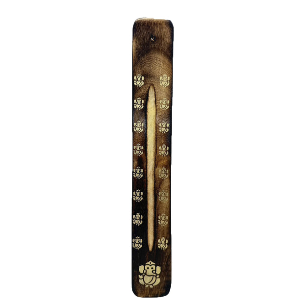 Natural Efe | Indian Wooden Incense Stick Holder - Genesha Style | ไม้ชีแซม วางธูปหอม สไตล์พระพิฆเนศ