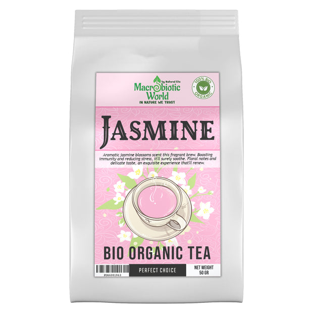 Organic-Bio Jasmine Herb Tea l ชาสมุนไพร แจสมิน 50g