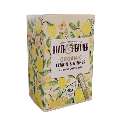 Heath & Heather Organic Lemon & Ginger Herbal Tea