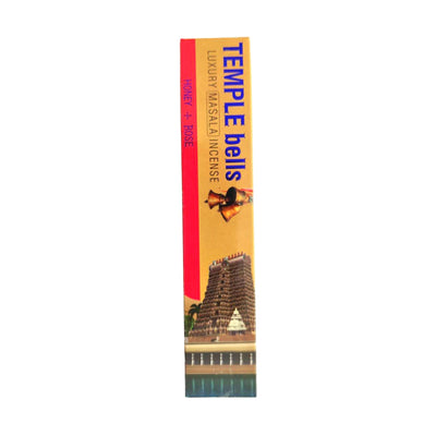 Namaste Indian | Temple Bells - Honey & Rose Incense Sticks