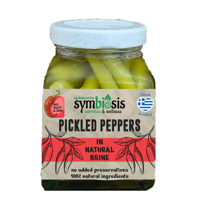 Pickled Peppers In Natural Brine - Hot Salty & Sour