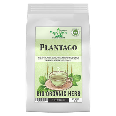 Organic-Bio Plantago Herb Tea l ชาหญ้าเอ็นยืด 50g
