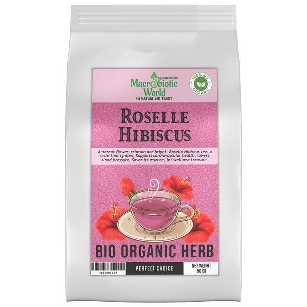 Organic-Bio Rosella Hibiscus Herb Tea | ชาสมุนไพร โรสเซลล่า 50g