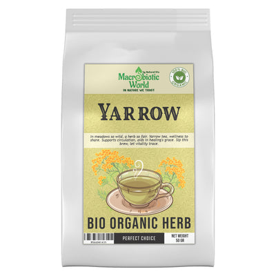 Organic-Bio Yarrow Herb Tea ชาสมุนไพร ยาร์โรว์ ออร์แกนิค 50g