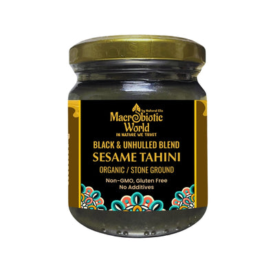 Organic/Bio | Black & Unhulled Sesame Seed Tahini Blend