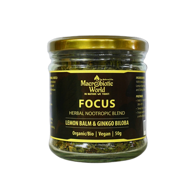 Focus Herbal Nootropic Blend (Lemon Balm & Ginkgo Biloba)