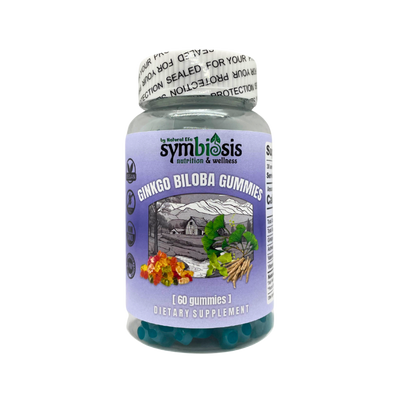 Symbiosis Ginko Biloba Gummies 60 Gummies