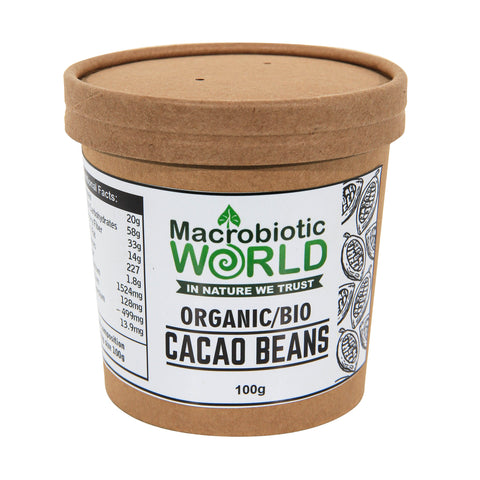 Organic-Bio Cacao Beans เมล็ดคาเคา 100g