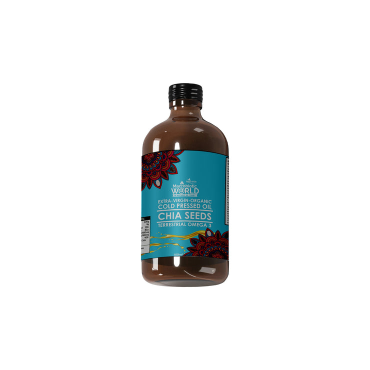Organic/Bio Extra Virgin Cold Pressed Chia Seed Oil