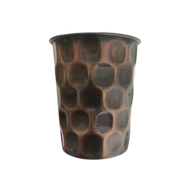 NATURAL EFE | ANTIQUE DIAMOND COPPER WATER GLASS