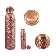 NATURAL EFE | BUBBLE COPPER WATER BOTTLE | ขวดน้ำทองแดง ลายบั๊บเบิ้ล