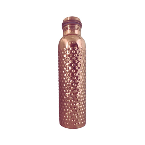 NATURAL EFE | BUBBLE COPPER WATER BOTTLE | ขวดน้ำทองแดง ลายบั๊บเบิ้ล