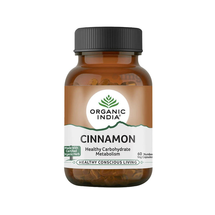 Organic India | Cinnamon - Healthy Carbohydrate Metabolism