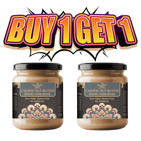 Organic/Bio Cashew Nuts Butter เนยเม็ดมะม่วงหิมพานต์ BUY 1GET 1FREE