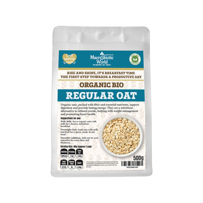 Organic/Bio Regular Oat (Finland) ข้าวโอ๊ต 500g