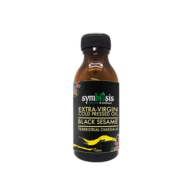 SYMBIOSIS | Extra Virgin Cold Pressed Black Sesame Seeds Oil น้ำมันเมล็ดงา สกัดเย็น (100ml/250ml)