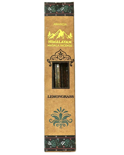 ANANDA l LEMONGRASS HIMALAYAN MASALA INCENSE 10 STICKS เลมอนกราส ธูปหอมหิมาลายัน มาซาลา (10 แท่ง)