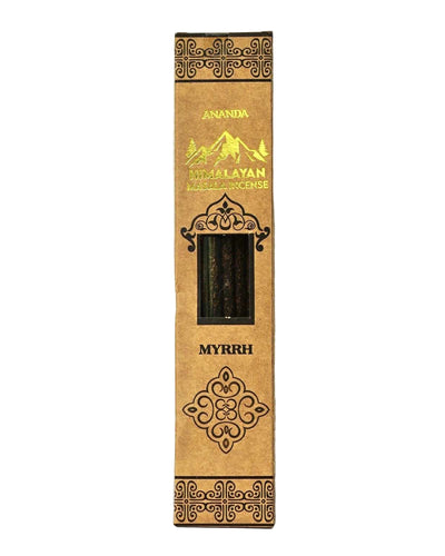 ANANDA l MYRRH HIMALAYAN MASALA INCENSE 10 STICKS เมอร์ ธูปหอมหิมาลายัน มาซาลา (10 แท่ง)