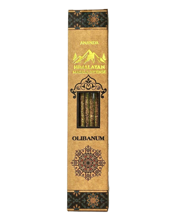 ANANDA l OLIBANUM HIMALAYAN MASALA INCENSE 10 STICKS อลิบานัม ธูปหอมหิมาลายัน มาซาลา (10 แท่ง)