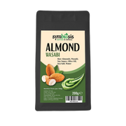 Packaging of Symbiosis Almond Wasabi on a white background