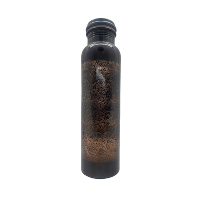 Antique Engraved Copper Water Bottle