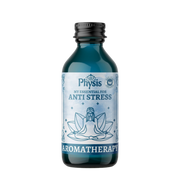 Bottle of Physis aromatherapy product for anti-stress on a white background