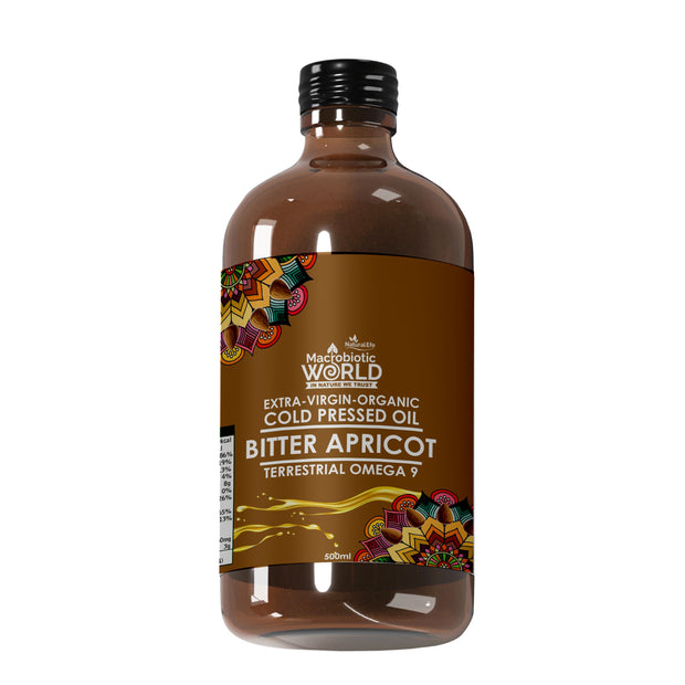 Organic/Bio Extra Virgin Cold Pressed Bitter Apricot Kernels Oil