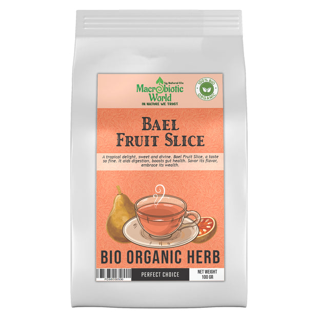Organic-Bio Bael Fruit Slice Herb Tea ชามะตูมแห้ง 100g