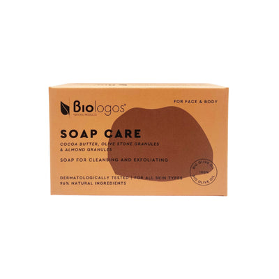 Biologos - Soap Care - Cocoa Butter, Olive Stone Granules & Almond Granules 130g