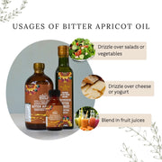 Organic/Bio Extra Virgin Cold Pressed Bitter Apricot Kernels Oil