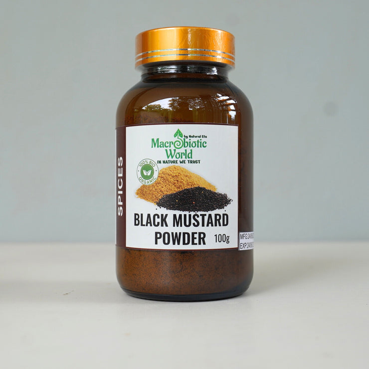 Organic/Bio Black Mustard Powder 100g ผงมัสตาร์ดดำ ออร์แกนิค