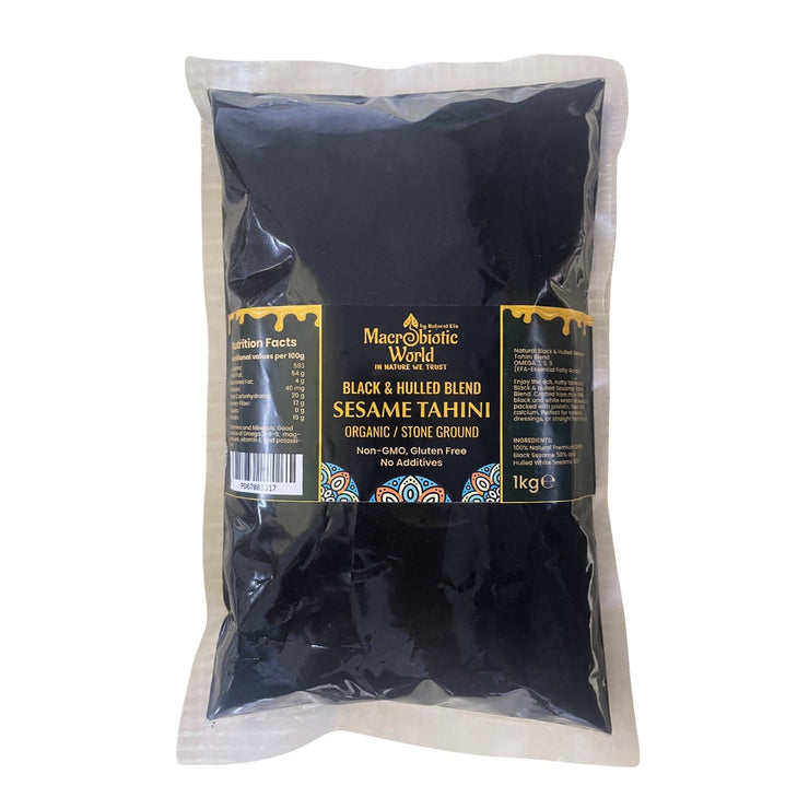 ORGANIC/BIO BLACK & HULLED SESAME SEED TAHINI BLEND