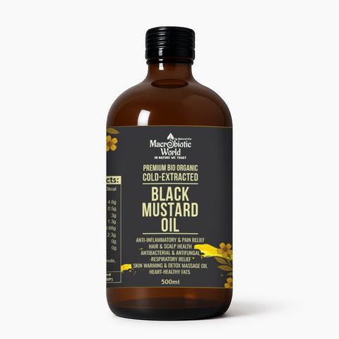 Organic/Bio | Extra Virgin Cold-Extracted Black Mustard Oil