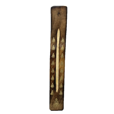 Indian Wooden Incense Stick Holder - Buddha Style | ไม้ชีแซม วางธูปหอม สไตล์พระพุทธเจ้า
