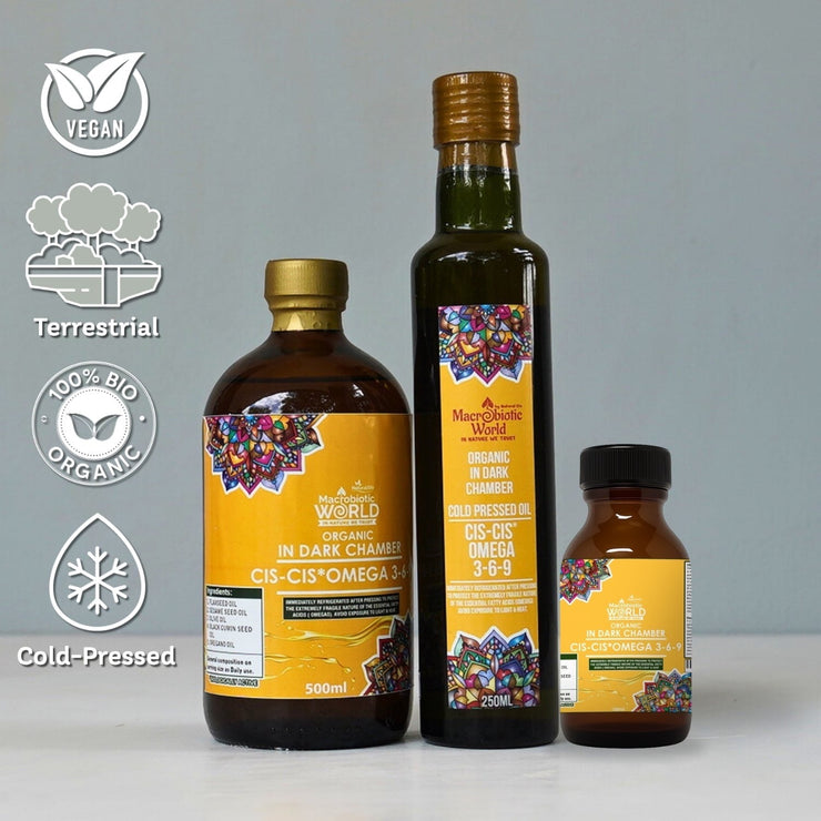Organic/Bio Cold Pressed Omega 3-6-9 Oil Blend