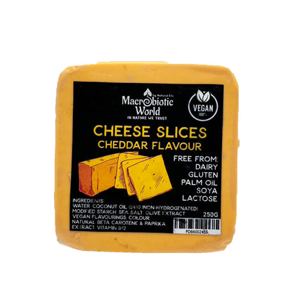 Natural Efe l Vegan Cheese Slices l Cheddar Flavour 250g