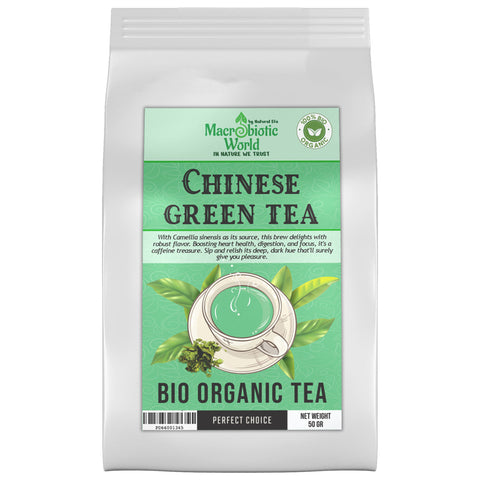 Organic-Bio Chinese Green Herb Tea ชาเขียวจีน ออร์แกนิค 50g