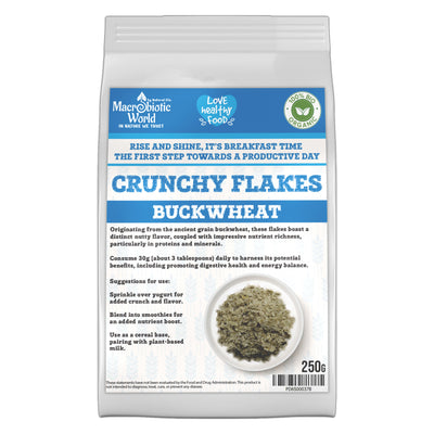 Organic / Bio Crunchy Buckwheat Flakes | เมล็ดธัญพืช บัควีท 250g