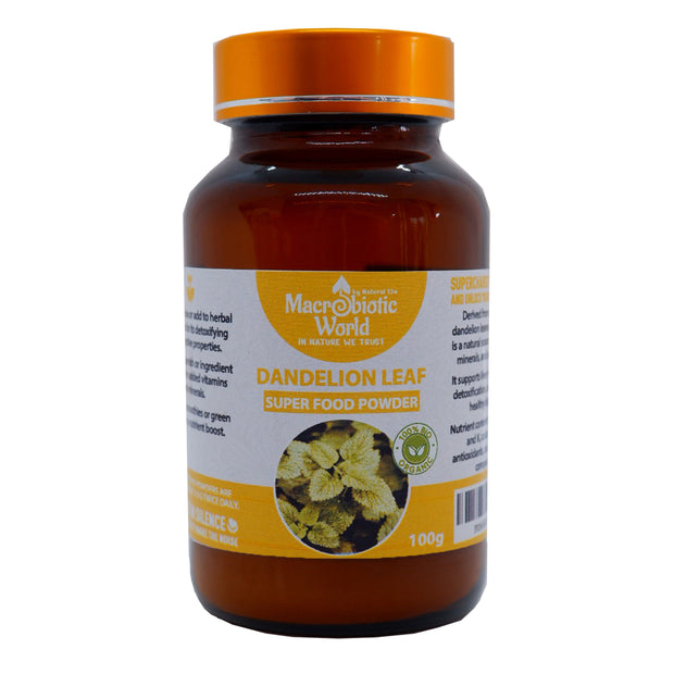 Organic-Bio Dandelion Leaf Powder ผงใบแดนดิไลอัน 100g