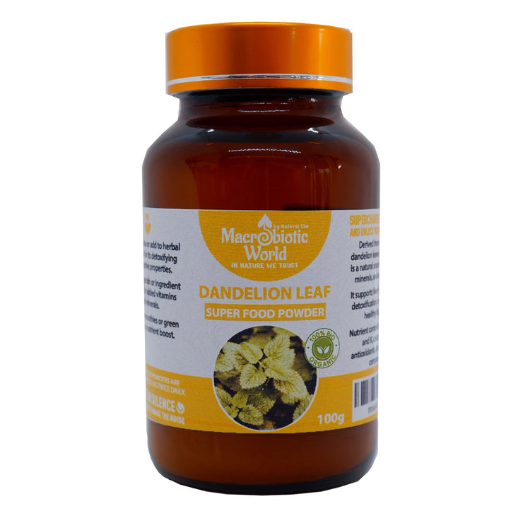 Organic-Bio Dandelion Leaf Powder ผงใบแดนดิไลอัน 100g
