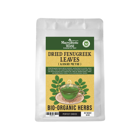 Organic/Bio Dried Fenugreek Leaves (Kasuri Methi) 50g