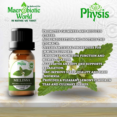 Organic Essential Oil | Melissa Oil 10ml