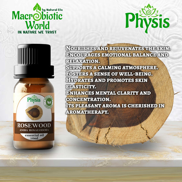 Organic Essential Oil | Rosewood Oil 10ml | Macrobiotic World