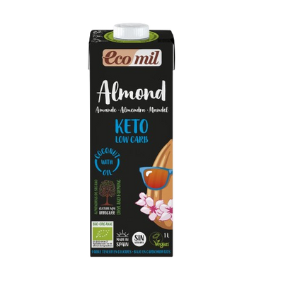 EcoMil Almond Milk Keto Low Carb - Organic Bio