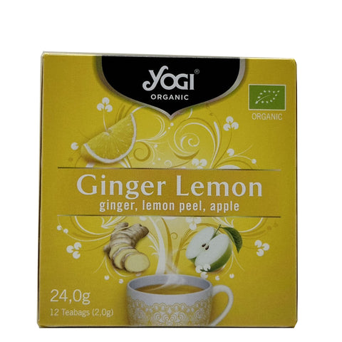 Yogi Tea Organic | Ginger Lemon 12 Teabags (2.0g) 24.0g