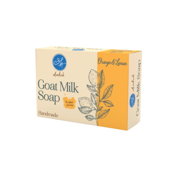 Aadvik Goat Milk Soap – Orange & Lemon Aadvik