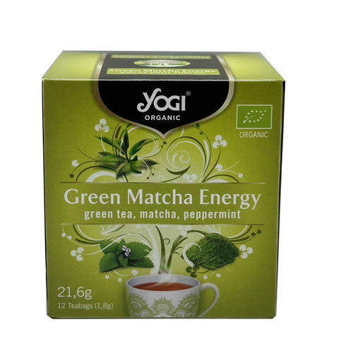 Yogi Tea Organic | Green Matcha Energy 12 Teabags (1.8g) 21.6g