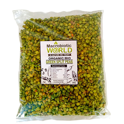 Organic-Bio Green Split Peas ถั่วลันเตาสีเขียวผ่าซีก