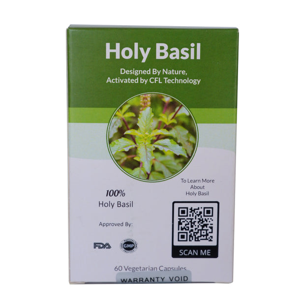 Thai Freeze Dry l Holy Basil 60 Vegetarian Capsules 330mg ใบกระเพราแคปซูล